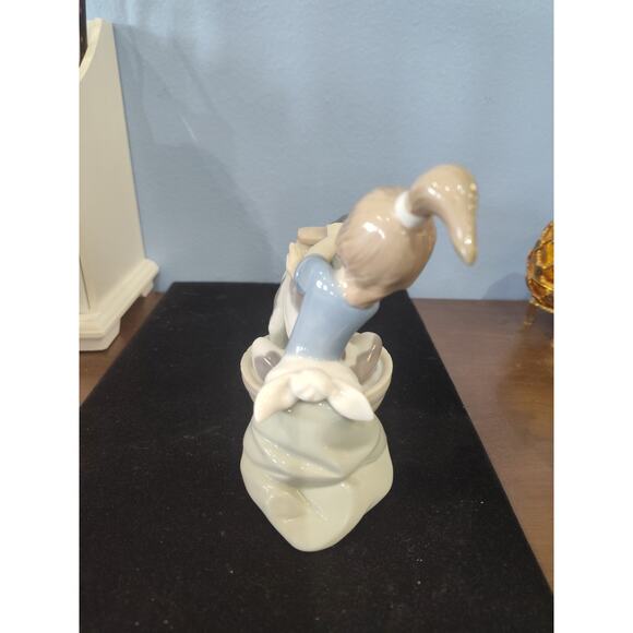 Lladró Porcelain Figurine #5455 "Bashful Bather" 1987 By Juan Huerta Retired - Picture 5 of 8